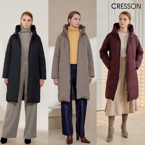 I am 특가에요 크레송 CRESSON 23FW 퀼팅 시베리안 하프 다운 점퍼 1종 이게 짱!