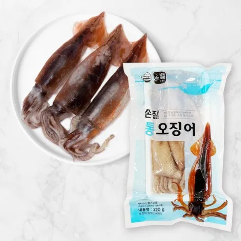 프리미엄 아이템 자연산 손질 통오징어 대사이즈 130g20마리 쇼핑의 정석!