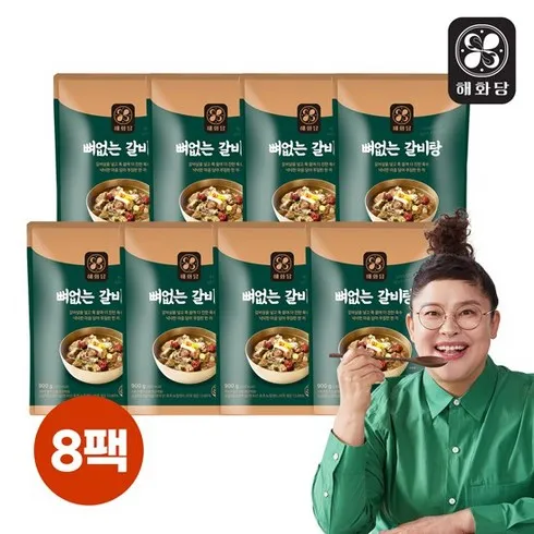 오늘만 최저가  최신 트랜드 이영자의 뼈없는갈비탕 900g x 8팩 총7.2kg 후회없을 선택!